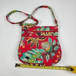 Vera Bradley Medium Hipster Crossbody Bag Rumba Pattern Vibrant Bold Pink